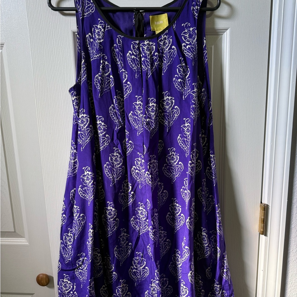 Maeve Violet Stamp Swing Dress